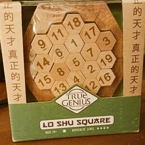 Lo Shu Square Puzzle - Brown